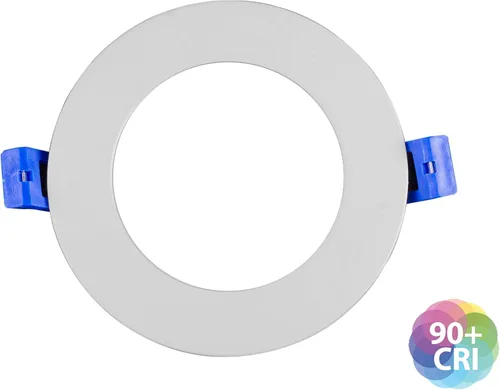 Miniatura 3 de NICOR Iluminación de 4 pulgadas redondo blanco plano LED Downlight en 2700K (DLE421202KRDWH)