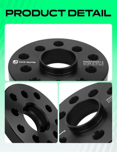Miniatura 8 de YHTAUTO adaptadores para ruedas con buje céntrico 5x100/5x112mm, 20mm, compatibles con modelos Audi, Volkswagen, TT, Beetle, Golf, Jetta, Passat