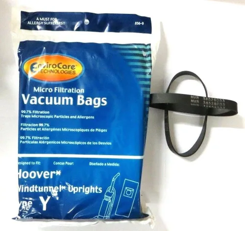 EnviroCare Bolsas antipolvo de repuesto para aspiradora de microfiltración diseñadas para adaptarse a Hoover Windtunnel vertical tipo Y, paquete de