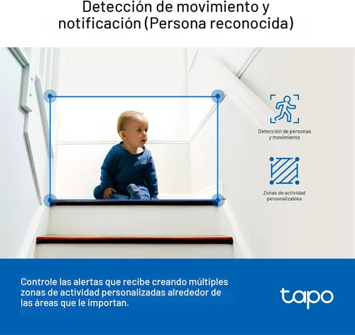 Miniatura 6 de Tapo - Cámara de seguridad interior de 1080P para monitor de bebé, cámara para mascotas con detección de movimiento, audio bidireccional, visión