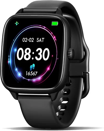 Sunorshop Rastreador de actividad física para responder/hacer llamadas, reloj inteligente con presión arterial, oxígeno en sangre, monitor de