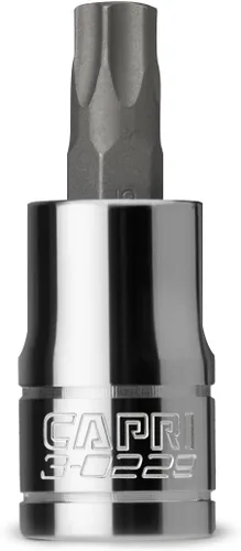 Miniatura 16 de Capri Tools T6 Star Bit Socket, unidad de 1/4 pulgadas