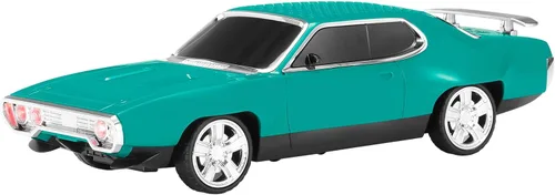 Altavoz Bluetooth retro para automóvil con sonido estéreo HD, emparejamiento TWS, luces LED de fiesta, micrófono incorporado, altavoz Bluetooth Verde