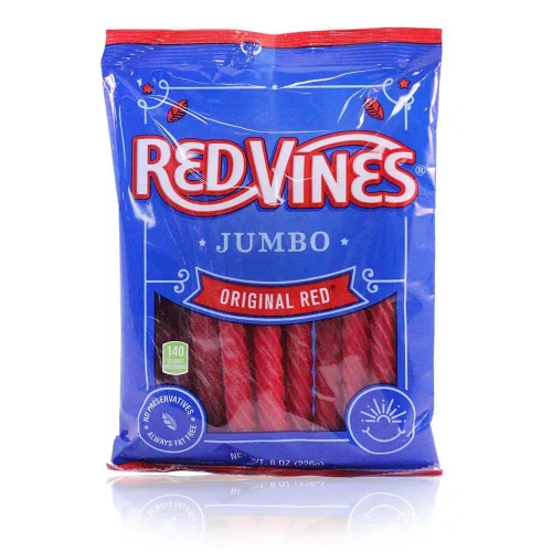 Miniatura 5 de Red Vines Black Jumbo Regaliz Twists Bolsa de 8 oz (paquete de 12)
