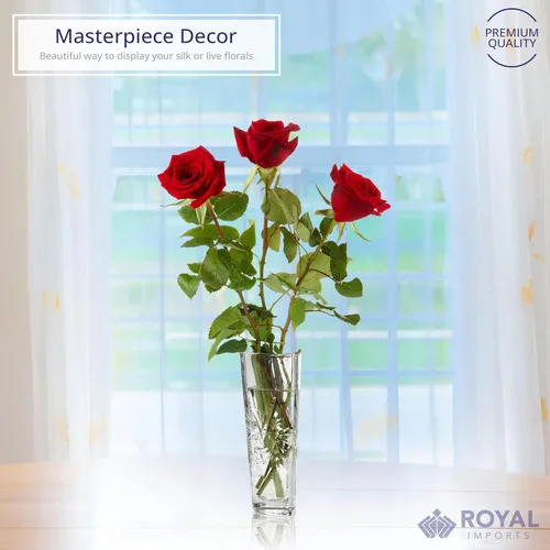 Miniatura 2 de Jarrón de cristal con aspecto de cristal para mesas de 7.5 x 3 pulgadas, diseño de estrella, jarrón de vidrio, candelabros, jarrones para decoración