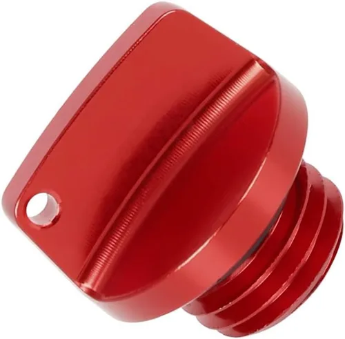 Tapón de llenado de aceite de motor universal para motocicleta, tapa de rosca de repuesto de tapón de válvula roja