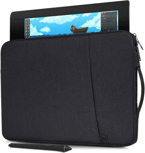 Funda para tableta de dibujo gráfico para XP-Pen Artist 13.3 Pro/V2/ Artist 14/12, Bolso de transporte Huion Kamvas Pro 13 GT-133 (Negro)