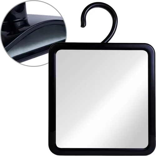 Miniatura 8 de MIRRORVANA Espejo de ducha sin niebla para afeitar con succión mejorada, diseño antiniebla dual, superficie irrompible y giro de 360°, 8" x 7