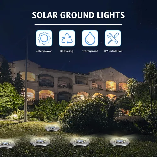 Miniatura 6 de OULONGER 4.6inch Solar Lights Outdoor Waterproof,10Pack Solar Lights for Outside,Solar Garden Lights Landscape Lighting for Patio Pathway Lawn Yard