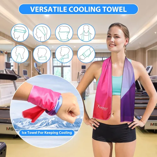 Miniatura 5 de Toalla refrigerante Syourself para un alivio instantáneo: toalla refrescante de 40 pulgadas x 12 pulgadas para jugar bolos o hacer ejercicio o yoga