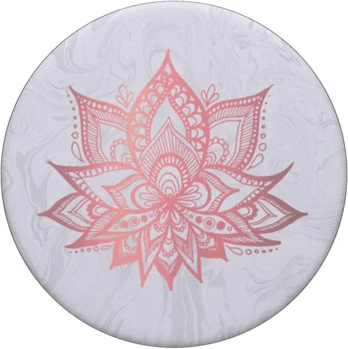 Miniatura 3 de Lotus Flower Mandala - Soporte para teléfonos y tabletas, diseño de flores, color rosa claro, Negro