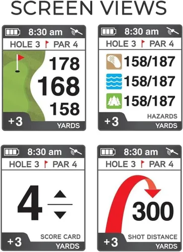 Miniatura 3 de Izzo Golf Swami Ace Telémetro GPS portátil para golf Naranja
