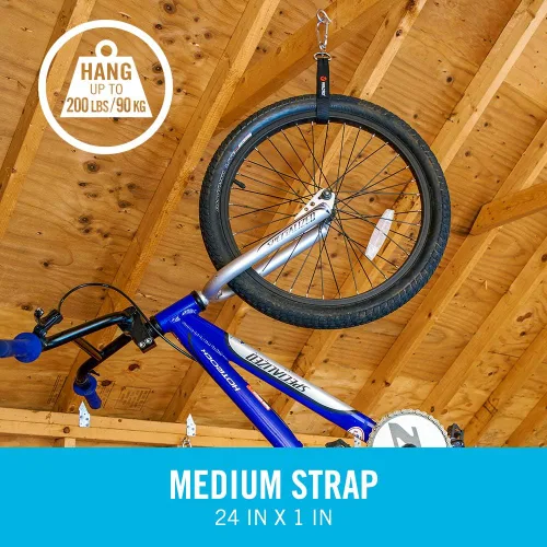 Miniatura 3 de VELCRO Brand Correa Fácil de Colgar Almacenamiento Resistente para Exteriores de Cables de Extensión, Cables, Herramientas, Bicicletas