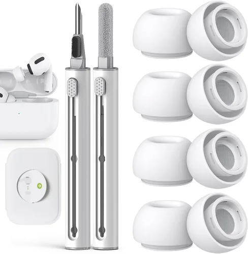 Miniatura 18 de Pohgelan Compatible con AirPods Pro de 2ª/1ª Generación Puntas de Repuesto para Auriculares, con Orificio de Reducción de Ruido y Pantalla