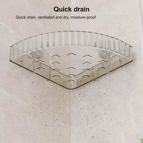 Miniatura 6 de Organizador de ducha esquinero con ventosa para baño, decoración del hogar y cocina, sin capacidad de perforación, estantes de ducha extraíbles