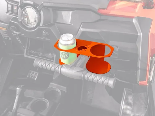 Miniatura 8 de SuperATV Portavasos negro para Polaris RZR 570/800 / 900 / XP Turbo/XP 1000 (ver ajuste) Se adapta a contenedores de 3.25 pulgadas de diámetro