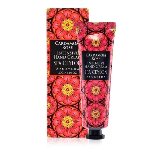 SPA CEYLON CARDAMOM ROSE Crema Intensiva para Manos | Revitalizante | Rico en Vitaminas | Vegetariana | Adecuado para todo tipo de piel