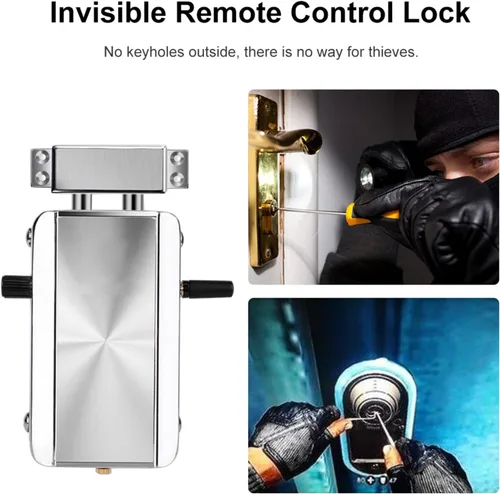 Miniatura 6 de Kit electrónico inteligente de cerradura de puerta para el hogar, sistema de control de acceso inalámbrico antirrobo de seguridad para el hogar sin