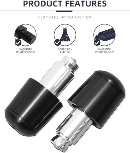 Miniatura 3 de JMTBNO Manijas universales de motocicleta de 7/8 pulgadas, 0.866 in, agarres de goma CNC compatibles con Honda Yamaha, Suzuki, Kawasaki, Dirt Bike