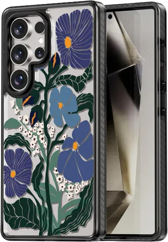 Miniatura 53 de Rosarnnah Funda compatible con Samsung Galaxy S24 Ultra, bonita estética, a la moda, divertida funda con estampado de gatito y gato, duradera a