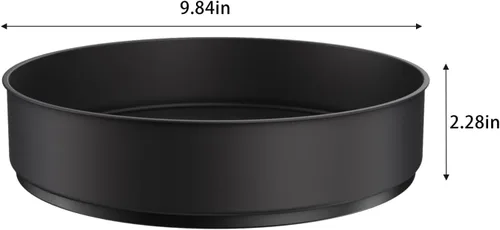 Miniatura 2 de VAEHOLD Lazy Susan - Estante giratorio de acero inoxidable negro para armario de despensa, bandejas decorativas, contenedores de almacenamiento