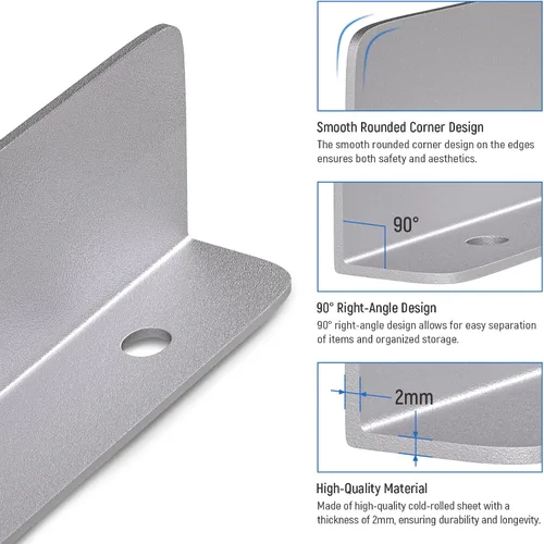 Miniatura 3 de AA Products P-SH-Divider-A - Divisor de estantes accesorios para estantes diseñados para almacenamiento de estanterías de furgonetas de 13 pulgadas