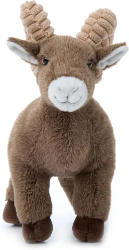 Miniatura 2 de The Petting Zoo Peluche de oveja de cuerno grande, regalos para niños, animales del zoológico Wild Onez, juguete de peluche de oveja, 12 pulgadas