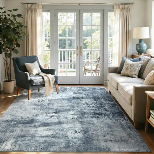 Miniatura 31 de Alfombra de pasillo lavable de 2 x 6 pies, antideslizante, de pelo bajo, alfombra de área de cocina, alfombra suave y larga para entrada, alfombra