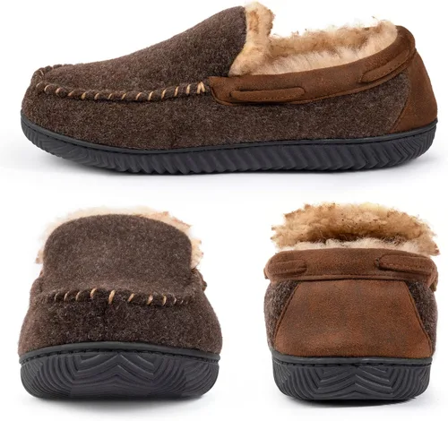 Miniatura 3 de RockDove Hearthfire - Pantuflas de espuma viscoelástica para hombre