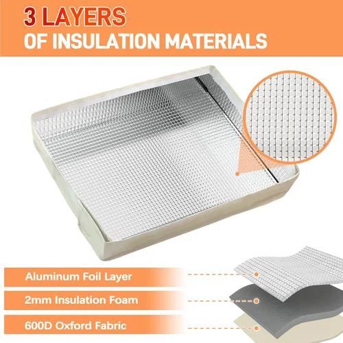 Miniatura 3 de Cubiertas de aire acondicionado para interior de 21 pulgadas de ancho x 15 pulgadas de alto x 3.5 pulgadas de profundidad, resistente al viento e
