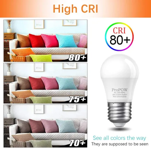 Miniatura 3 de Bombillas de 25 W equivalentes a bombillas LED A15 E26 de 3 W, color blanco suave, 2700 K, bombillas de bajo vatio, para el hogar, dormitorio