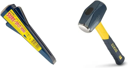 ESTWING Sure Strike Martillo de perforación/grieta – trineo de 3 libras con mango de fibra de vidrio y agarre antideslizante – MRF3LB y E-5 5 libras