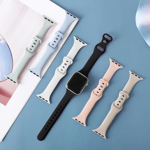 Miniatura 2 de 6 Pack de Correas delgadas y finas compatibles con Apple Watch 38mm 40mm 41mm 42mm 44mm 45mm 46mm 49mm para mujeres y hombres, correas de repuesto
