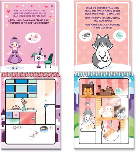 Miniatura 5 de Water Magic - Libros patentados de actividades de revelación de agua reutilizables con aroma gourmet - Sin ensuciar, toda la diversión por Scentco