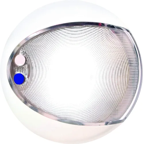 HELLA 959951121 '9951 Series' EuroLED Touch Multivolt Blanco/Azul 9-33V DC Dual Color LED Luz Interior con Cubierta Blanca