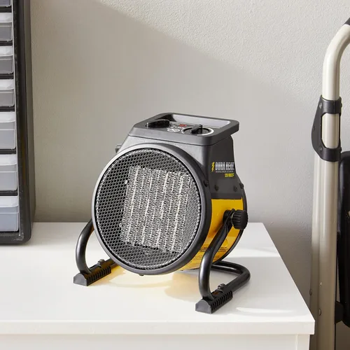 Miniatura 5 de Calentador de aire EUH1465, eléctrico, de Dura Heat, con base pivotante, 5,120 BTU, Amarillo