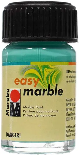 Craft County Pintura de mármol – Pintura para cerámica, papel y vidrio – Crea manualidades multicolores únicas – Solo tienes que añadir agua (verde