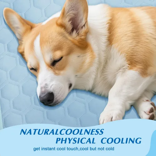 Miniatura 8 de Tapete refrescante para perros, grueso y transpirable Q-MAX>0.45, cama refrescante para perros, fibra fría y parte inferior antideslizante, cama