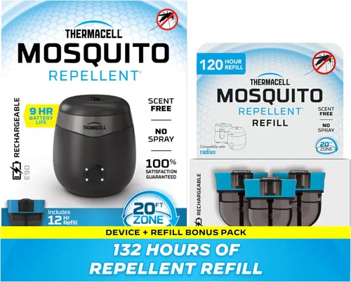 Miniatura 12 de Thermacell E-Series Rechargeable Mosquito Repeller with 20’ Mosquito Protection Zone; Bug Spray Alternative; Scent Free