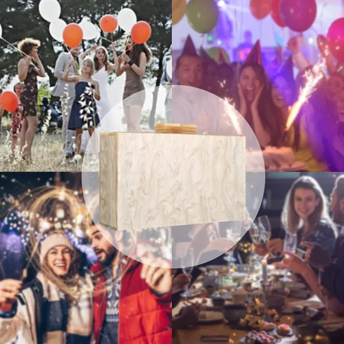 Miniatura 7 de Monederos y bolsos de acrílico con mármol para mujer elegante banquete de noche caja de mano cruzada