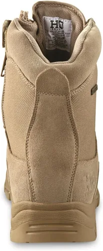 Miniatura 6 de HQ ISSUE Botas tácticas clásicas impermeables de 8 pulgadas con cremallera lateral para hombre