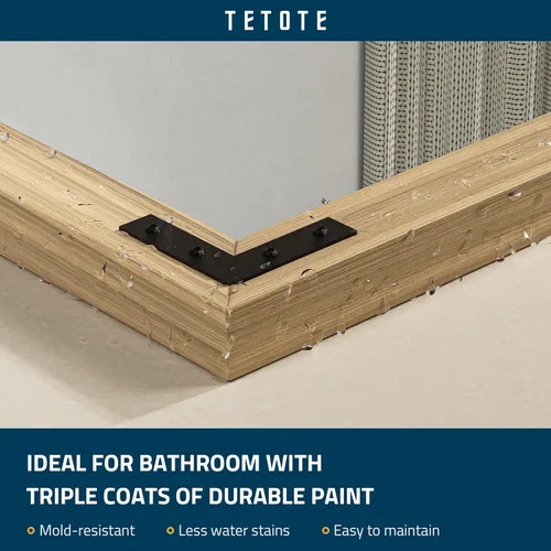 Miniatura 3 de TETOTE Espejo de madera natural de 48 x 24 pulgadas para pared de baño/dormitorio/sala de estar/entrada, espejo rústico de tocador de baño