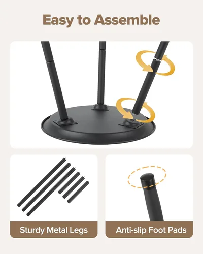 Miniatura 6 de Soporte alto para plantas de interior, soportes de metal para plantas de interior de mediados de siglo, mesa de altura ajustable para macetas