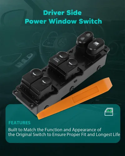 Miniatura 6 de SCITOO Interruptor de elevalunas eléctrico 93570AP1R101 93570-1R111 Interruptor de elevación de la ventana del lado del conductor delantero
