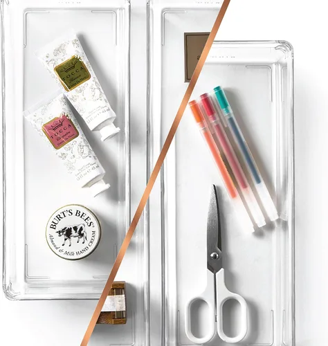 Miniatura 4 de Bino - Organizador de cajones de plástico multiusos, rectangular