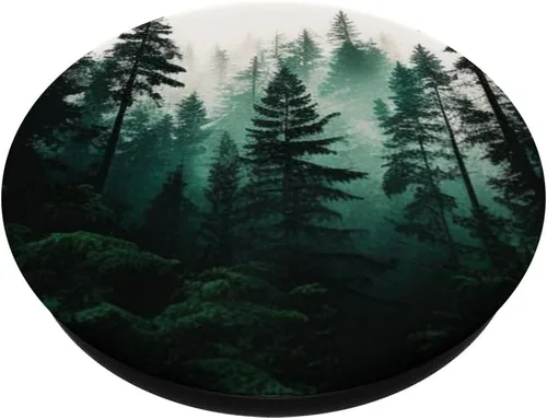 Miniatura 2 de Bosque de pino, bosque, naturaleza, verde, para exteriores, explora PopSockets intercambiables PopGrip