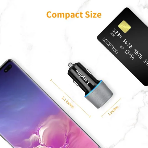Miniatura 7 de Cargador de coche USB C rápido de 45 W para Google Pixel 10/10 Pro/10 Pro XL/9/9a/8/7, Galaxy S26/S25 Ultra, Looptimo Android Phone Plug PD y QC3.0
