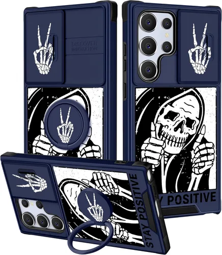 Miniatura 100 de Funermei Funda para teléfono Samsung Galaxy Note 10 Plus – Funda femenina bonita para niñas, diseño inspirador estético con funda para cámara