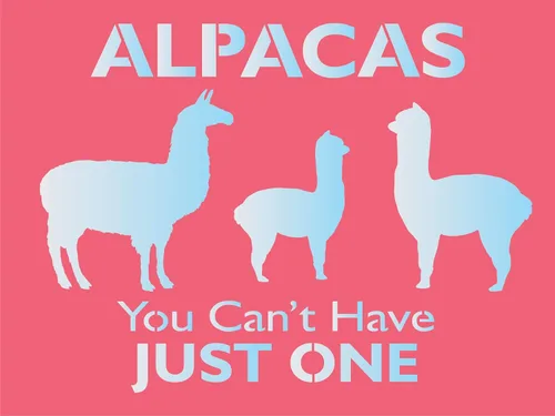 Miniatura 3 de Plantillas de Joanie Alpaca Can't Have Just One Llama Baby Farm Ranch Art Craft Farmhouse Hobby DIY Letreros reutilizables Mylar