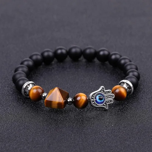 Miniatura 4 de Pulsera de cuentas elásticas de cristal curativo natural